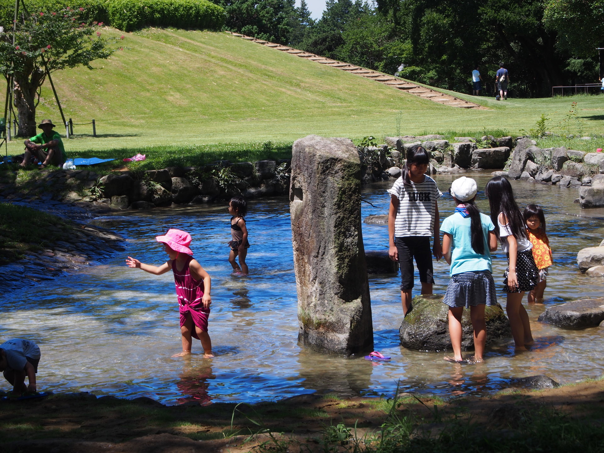 古河公方公園 古河総合公園 こうえんブログ 楽しい水遊び